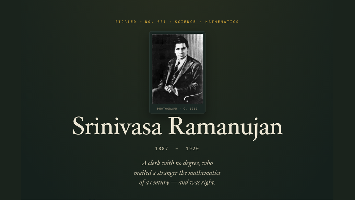 Srinivasa Ramanujan